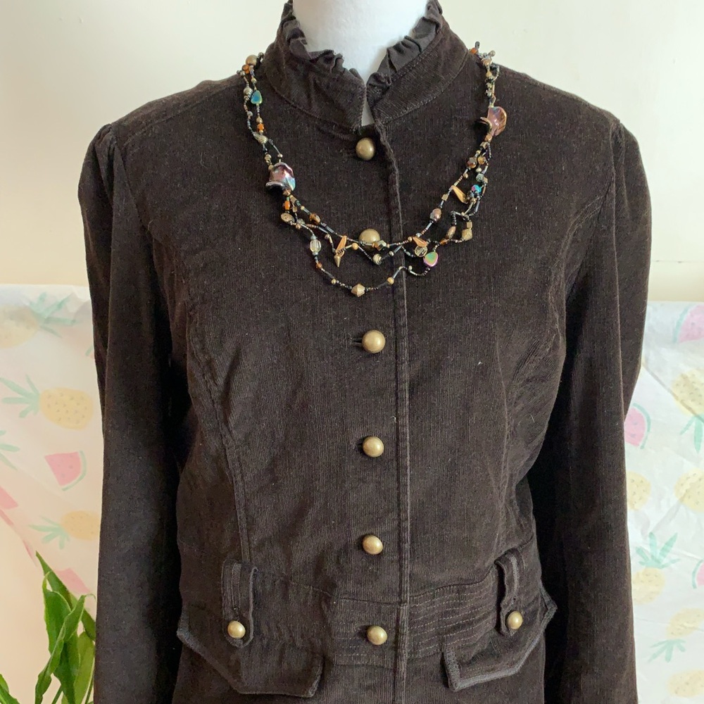 Corduroy vintage brown jacquet size Medium